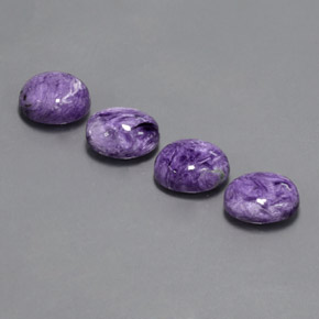 Charoite Gemstone in 10 x 8 mm (calibrated) Size for Sale, Charoite Stone in Violet Color