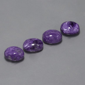 10.20 ct Violet Charoite Stone, Natural Charoite in Oval Cabochon Shape for Sale