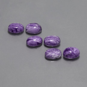 Charoite Gemstone in 7.8 x 5.6 mm Size for Sale, Charoite Stone in Violet Color