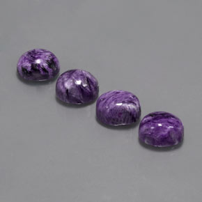 14.58 ct Violet Charoite Gemstone, Charoite Gem in Oval Cabochon Shape for Sale.