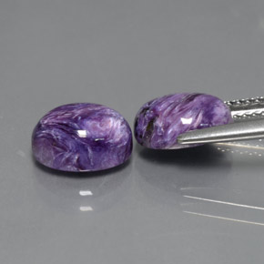 Charoite Gemstone in 9 x 7 mm (calibrated) Size for Sale, Charoite Stone in Violet Color