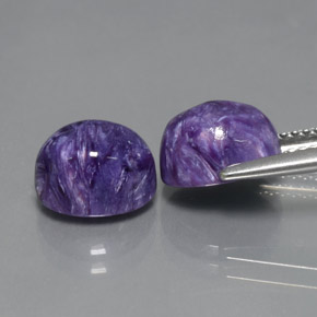 Charoite Gemstone in 9 x 7 mm (calibrated) Size for Sale, Charoite Stone in Violet Color