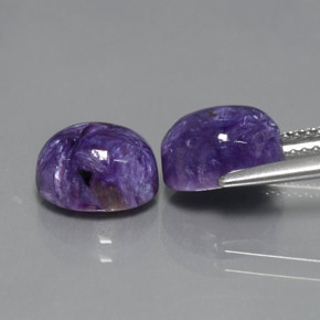 Charoite Gemstone in 9 x 7 mm (calibrated) Size for Sale, Charoite Stone in Violet Color