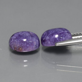 Charoite Gemstone in 9 x 7 mm (calibrated) Size for Sale, Charoite Stone in Violet Color