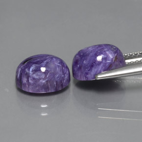 Charoite Gemstone in 9 x 7 mm (calibrated) Size for Sale, Charoite Stone in Violet Color