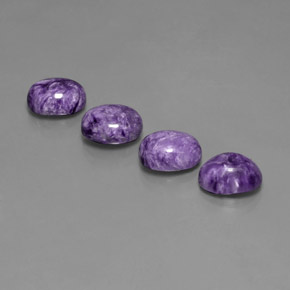 Charoite Gemstone in 9 x 7 mm (calibrated) Size for Sale, Charoite Stone in Violet Color