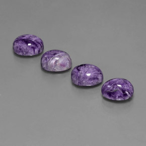 8.60 ct Violet Charoite Gemstone, Charoite Gem in Oval Cabochon Shape for Sale.