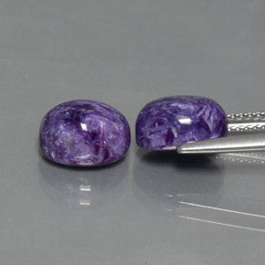 Charoite Gemstone in 9 x 7 mm (calibrated) Size for Sale, Charoite Stone in Violet Color