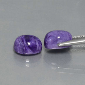 Charoite Gemstone in 9 x 7 mm (calibrated) Size for Sale, Charoite Stone in Violet Color