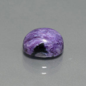 2.72 ct Violet Charoite Stone, Natural Charoite in Oval Cabochon Shape for Sale