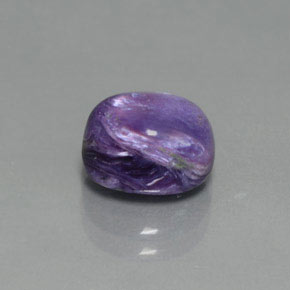 2.81 ct Violet Charoite Stone, Natural Charoite in Oval Cabochon Shape for Sale