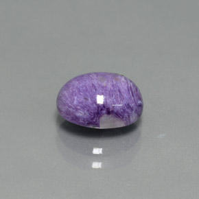 1.88 ct Violet Charoite Stone, Natural Charoite in Oval Cabochon Shape for Sale
