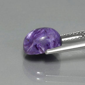 Charoite Gemstone in 9 x 7 mm (calibrated) Size for Sale, Charoite Stone in Violet Color