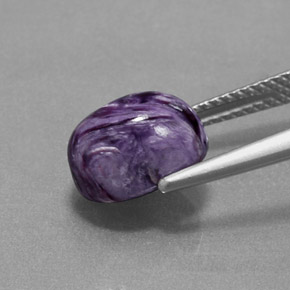 Charoite Gemstone in 10.1 x 7 mm Size for Sale, Charoite Stone in Violet Color