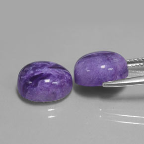 Charoite Gemstone in 11.4 x 9.4 mm Size for Sale, Charoite Stone in Violet Color