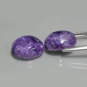 Charoite Gemstone in 11 x 9 mm (calibrated) Size for Sale, Charoite Stone in Violet Color