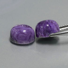 Charoite Gemstone in 9 x 7 mm (calibrated) Size for Sale, Charoite Stone in Violet Color