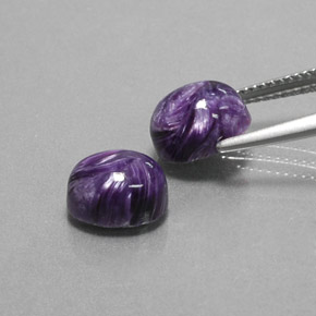 Charoite Gemstone in 9 x 7 mm (calibrated) Size for Sale, Charoite Stone in Violet Color