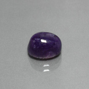 2.56 ct Violet Charoite Stone, Natural Charoite in Oval Cabochon Shape for Sale