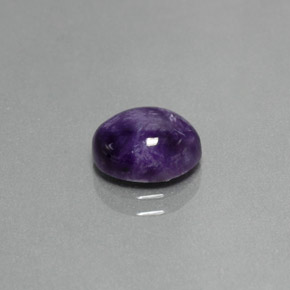 1.84 ct Violet Charoite Stone, Natural Charoite in Oval Cabochon Shape for Sale