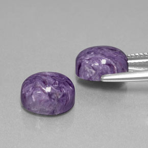 Charoite Gemstone in 10 x 8 mm (calibrated) Size for Sale, Charoite Stone in Violet Color