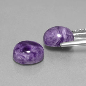 Charoite Gemstone in 10 x 8 mm (calibrated) Size for Sale, Charoite Stone in Violet Color