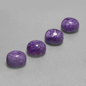 Charoite Gemstone in 9 x 7 mm (calibrated) Size for Sale, Charoite Stone in Violet Color