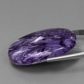 Charoite Gemstone in 42.2 x 30.6 mm Size for Sale, Charoite Stone in Violet Color