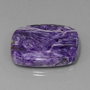 53.76 ct Violet Charoite Stone, Natural Charoite in Cushion Cabochon Shape for Sale