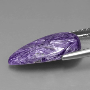 Charoite Gemstone in 23.8 x 14.2 mm Size for Sale, Charoite Stone in Violet Color