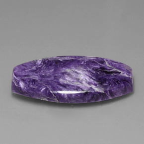 31.84 ct Violet Charoite Stone, Natural Charoite in Fancy Cabochon Shape for Sale