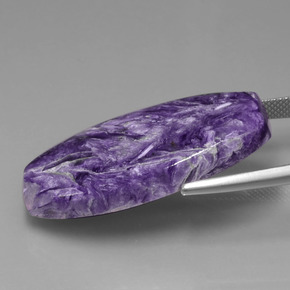 Charoite Gemstone in 35.9 x 18.9 mm Size for Sale, Charoite Stone in Violet Color