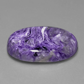 38.15 ct Violet Charoite Stone, Natural Charoite in Oval Cabochon Shape for Sale