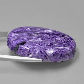 Charoite Gemstone in 42.7 x 31.9 mm Size for Sale, Charoite Stone in Violet Color