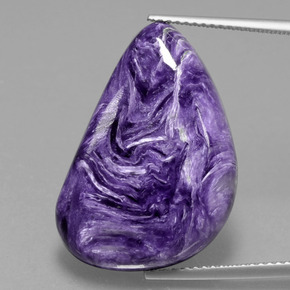 16.36 ct Violet Charoite Gemstone, Charoite Gem in Fancy Cabochon Shape for Sale.