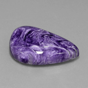 16.36 ct Violet Charoite Stone, Natural Charoite in Fancy Cabochon Shape for Sale