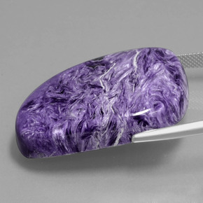 Charoite Gemstone in 34.4 x 26.9 mm Size for Sale, Charoite Stone in Violet Color