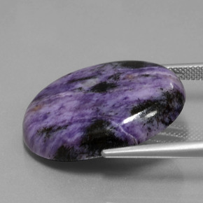 Charoite Gemstone in 27.3 x 21.7 mm Size for Sale, Charoite Stone in Violet Color