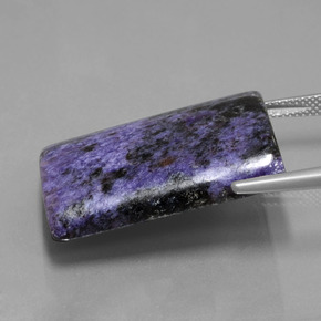 Charoite Gemstone in 28.7 x 21.7 mm Size for Sale, Charoite Stone in Violet Color
