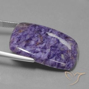 Charoite Gemstone in 33.2 x 23.7 mm Size for Sale, Charoite Stone in Medium Violet Color