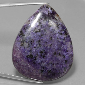 68ct Pear Cabochon Violet Charoite for sale thumb image of 68ct Pear Cabochon Violet Charoite (ID: 434943)