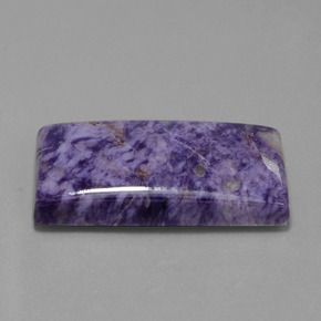 67.35 ct Violet Charoite Stone, Natural Charoite in Baguette Cabochon Shape for Sale