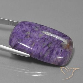 Charoite Gemstone in 36.4 x 25.2 mm Size for Sale, Charoite Stone in Deep Violet Color