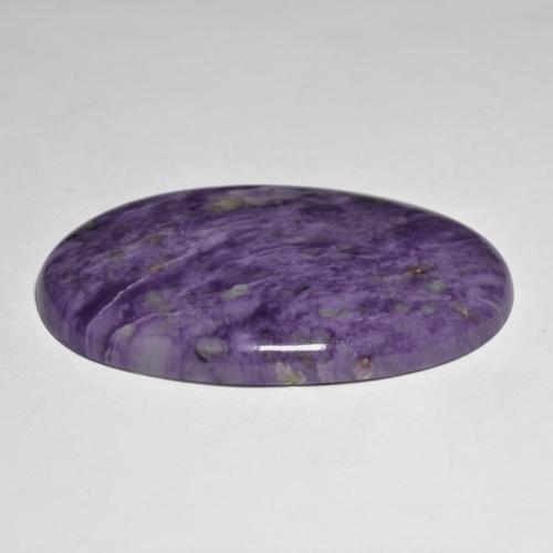 Charoite Gemstone in 47.5 x 28.8 mm Size for Sale, Charoite Stone in Velvet Purple Violet Color