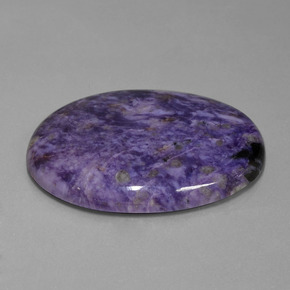 108.93 ct Violet Charoite Stone, Natural Charoite in Oval Cabochon Shape for Sale