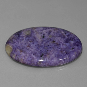 83.59 ct Violet Charoite Stone, Natural Charoite in Oval Cabochon Shape for Sale