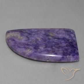 72.98 ct Violet Charoite Stone, Natural Charoite in Shark Fin Cabochon Shape for Sale