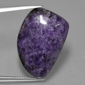17.13 ct Violet Charoite Gemstone, Charoite Gem in Fancy Cabochon Shape for Sale.