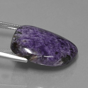Charoite Gemstone in 21.9 x 15.5 mm Size for Sale, Charoite Stone in Violet Color