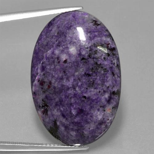26.72 ct Oval Charoite, 29.2 x 19.6 mm From Russia, Photo A